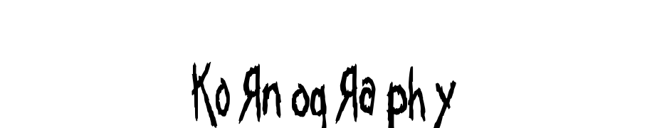 Ko Rn Og Ra Ph Y cкачати шрифт безкоштовно